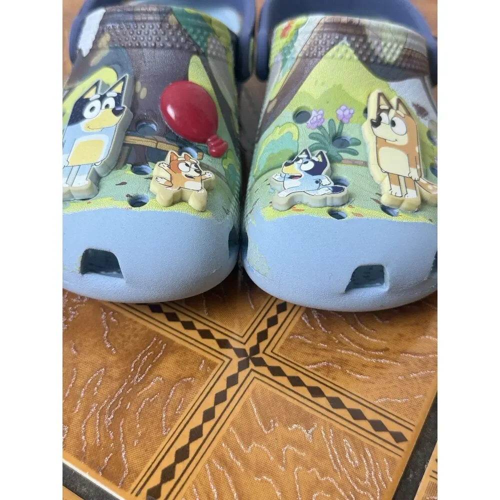 Crocs Classic Clog Bluey & Bingo Blue Unisex Kids Slip-On Lightweight C11